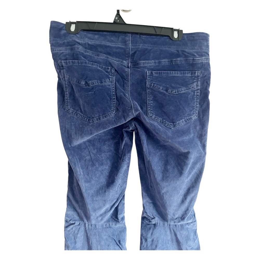 Free People We The Free Boho 70s Retro Blue Corduroy Flare Pull On Pants Size 30 - Picture 6 of 8